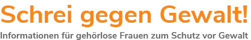 Schrei gegen Gewalt! Logo